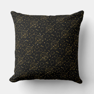 Coussin Motif d'or 02.bw Black BG