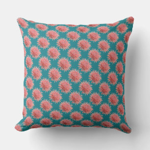 Coussin Motif d'oursins roses