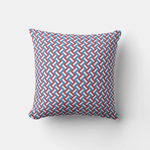 Coussin Motif Drapeau Luxembourg Patchwork