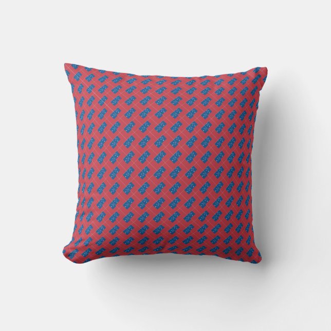 Coussin Motif drapeau Samoa Patchwork (Recto)