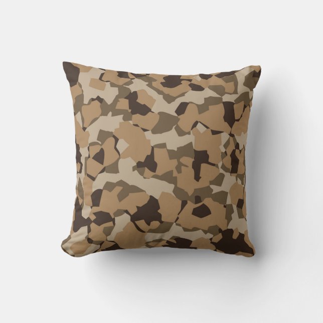 Coussin Motif du Camouflage du désert (Recto)