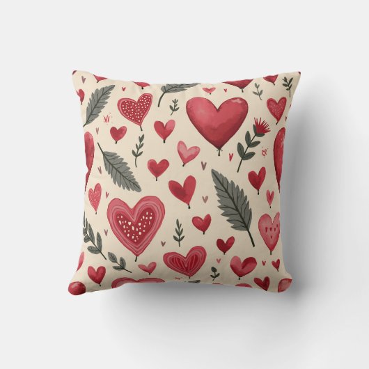Coussin motif du coeur (Verso)