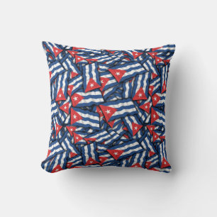 Coussin Motif du drapeau cubain