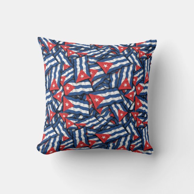 Coussin Motif du drapeau cubain (Recto)
