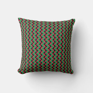 Coussin Motif du drapeau du Malawi Patchwork
