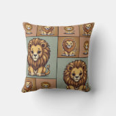 Coussin Motif du groupe Lion (Verso)