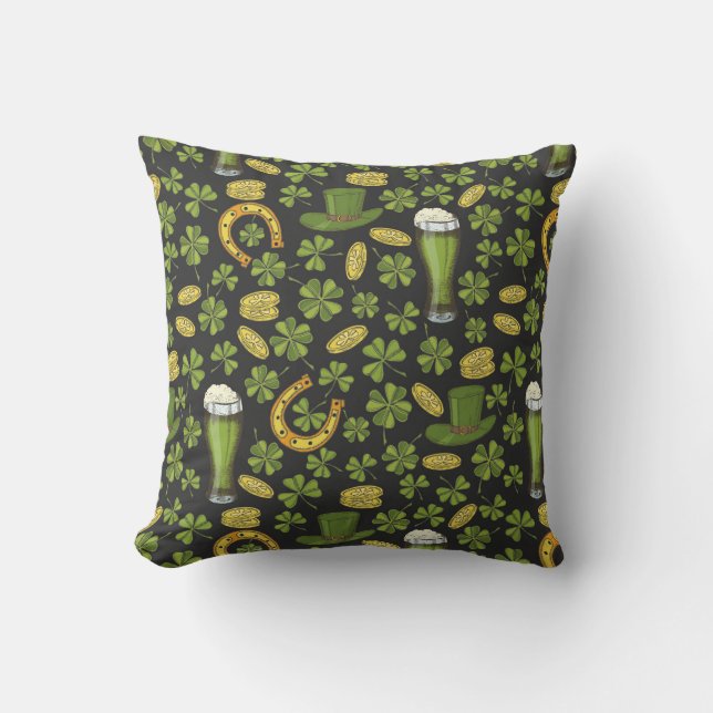 Coussin Motif du jour de St Patrick (Recto)
