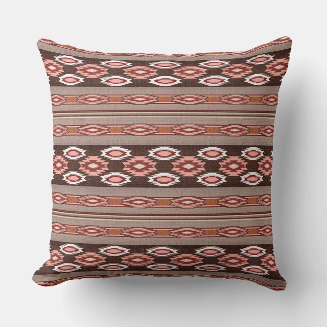 Coussin motif du sud-ouest ethnique (Recto)