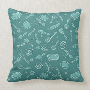Coussin Motif d'ustensiles de cuisine