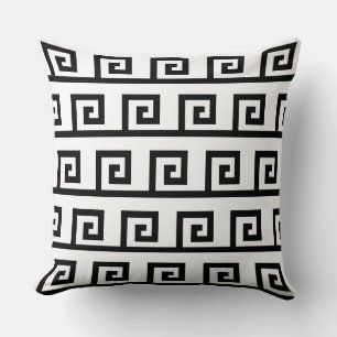Coussin Motif élégant noir et blanc