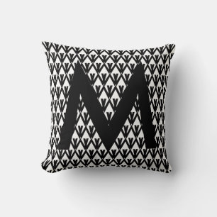 Coussin Motif élégant noir et blanc