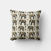 Coussin Motif Élément Bohème Tribal (2) (Recto)