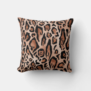 Coussin Motif Empreinte de léopard