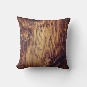 Coussin Motif en bois