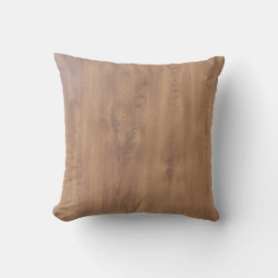 Coussin Motif en bois foncé