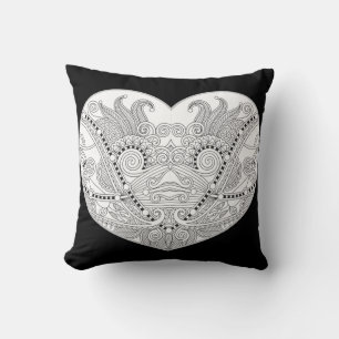 Coussin Motif en forme de coeur