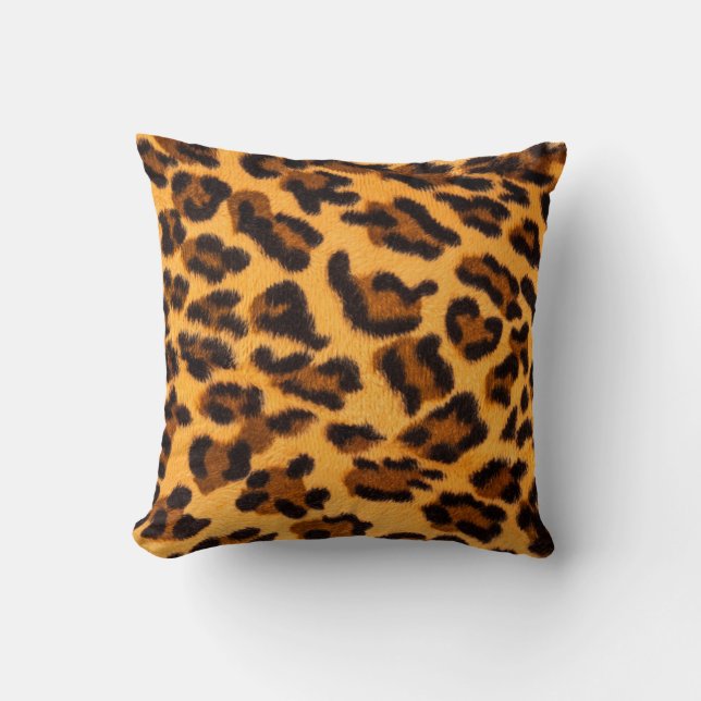 Coussin Motif en fourrure de léopard (Recto)