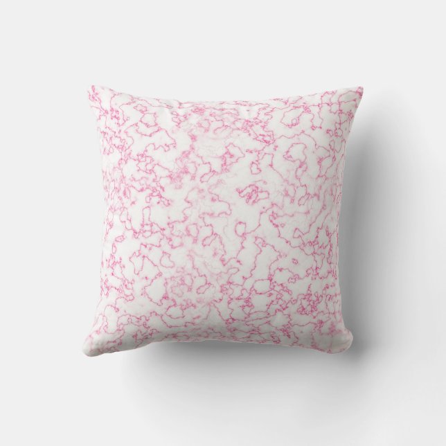 Coussin Motif en marbre rose (Verso)