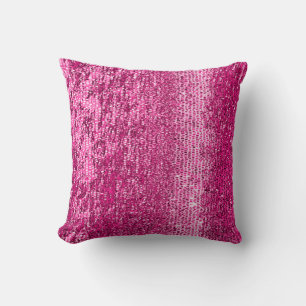 Coussin Motif en mosaïque rose