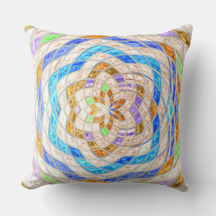 Coussin Motif en verre de mosaïque Abstrait #4
