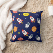 Coussin Motif Enfants Explorateurs de l'Espace Mignon (Couverture)