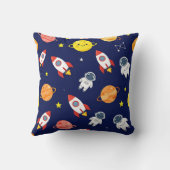 Coussin Motif Enfants Explorateurs de l'Espace Mignon (Verso)