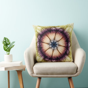 Coussin Motif énigmatique mystique floral