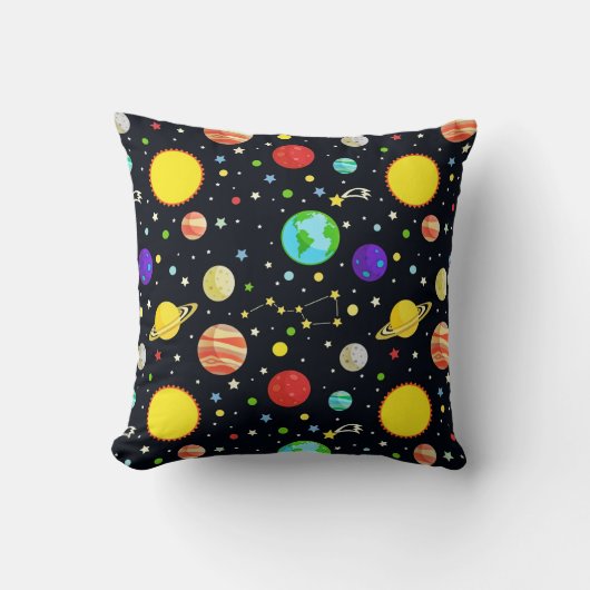 Coussin Motif Espace Amusant (Recto)
