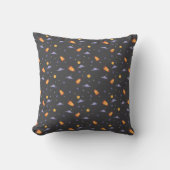 Coussin Motif espace lavande orange gris (Recto)