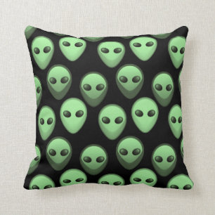 Coussin Motif étranger vert et noir