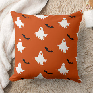 Coussin Motif fantômes et chauves-souris effrayants
