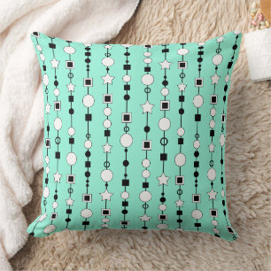 Coussin Motif festif avec perles enfilées et étoile de bij