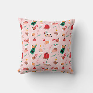 Coussin Motif Festif des Mains de Vacances