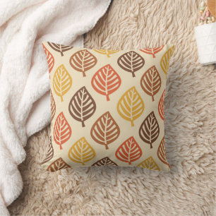 Coussin Motif feuille d'automne aux couleurs d'automne