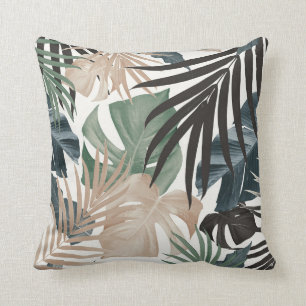 Coussin Motif Feuille de la jungle tropicale n° 13 (Coule