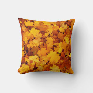 Coussin Motif Feuilles d'automne