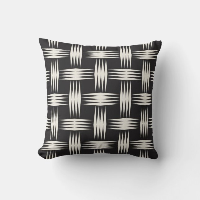 Coussin Motif Flèche diamant Art déco (Recto)