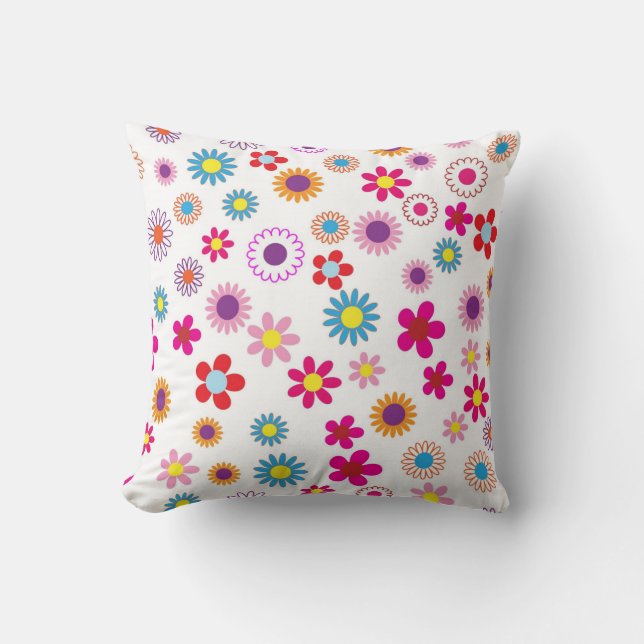 Coussin Motif Fleur Cute Daisy (Recto)