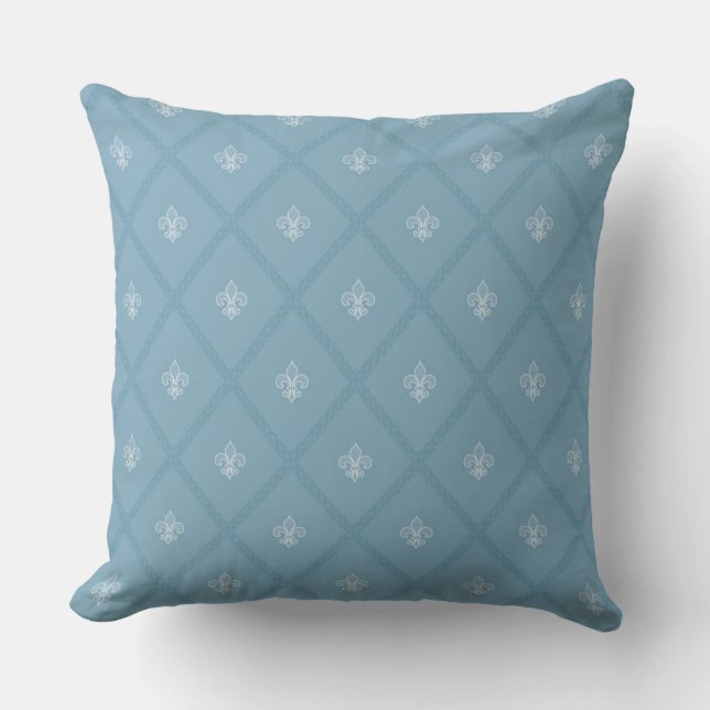 Coussin motif Fleur-De-lis (Recto)