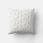 Coussin Motif Fleur sauvage bleu aquarelle (Verso)