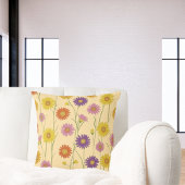 Coussin Motif Fleur sauvage coloré Daisy