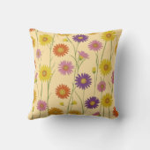 Coussin Motif Fleur sauvage coloré Daisy (Verso)