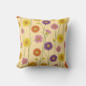 Coussin Motif Fleur sauvage coloré Daisy (Recto)