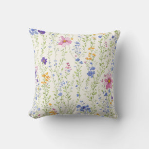 Coussin Motif fleurs sauvages 