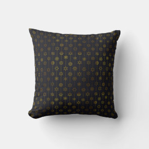 Coussin ❄️ Motif Flocon de Neige Accent de Maison d'Hiver