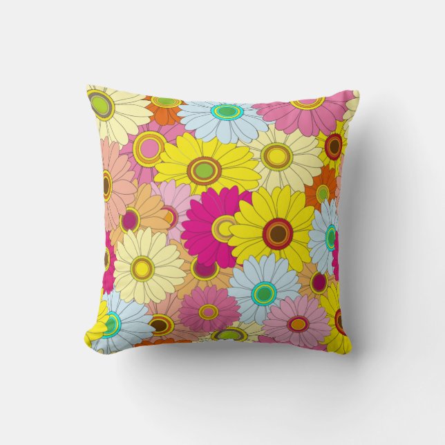 Coussin motif floral (Recto)