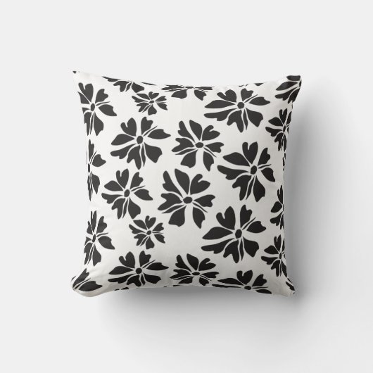 Coussin Motif floral abstrait (Recto)