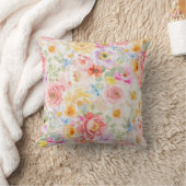 Coussin Motif floral aquarelle printemps mignon moderne (Couverture)