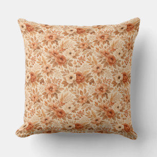 Coussin Motif floral automnal cosy