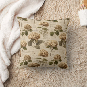 Coussin Motif floral botanique vintage (1)